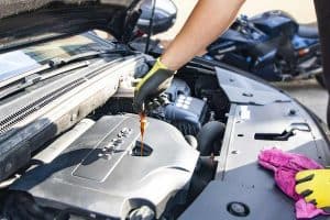 Guide to oil changes showing how to check engine oil