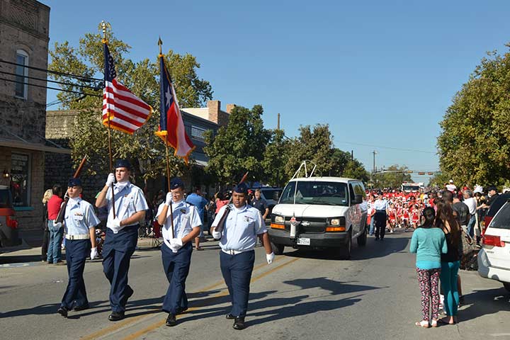 The Founders parade marches through downtown Kyle