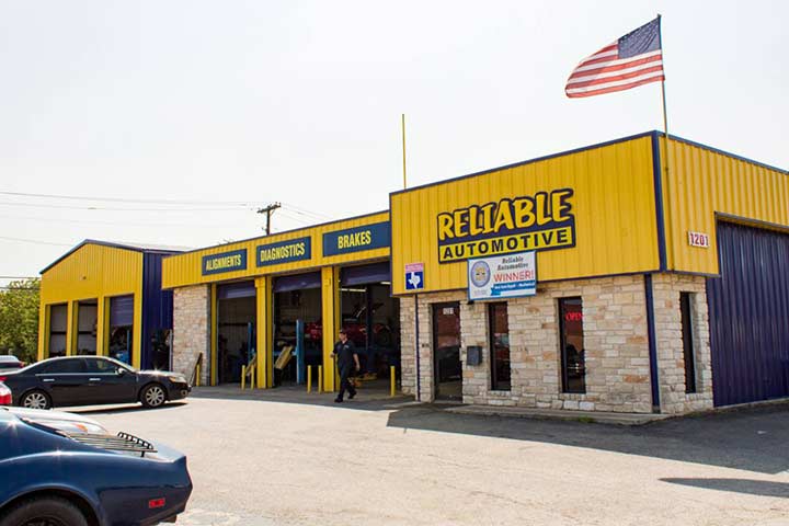 Reliable Automotive's San Marcos location storefront
