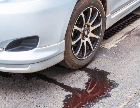 Car with a Fluid Leak