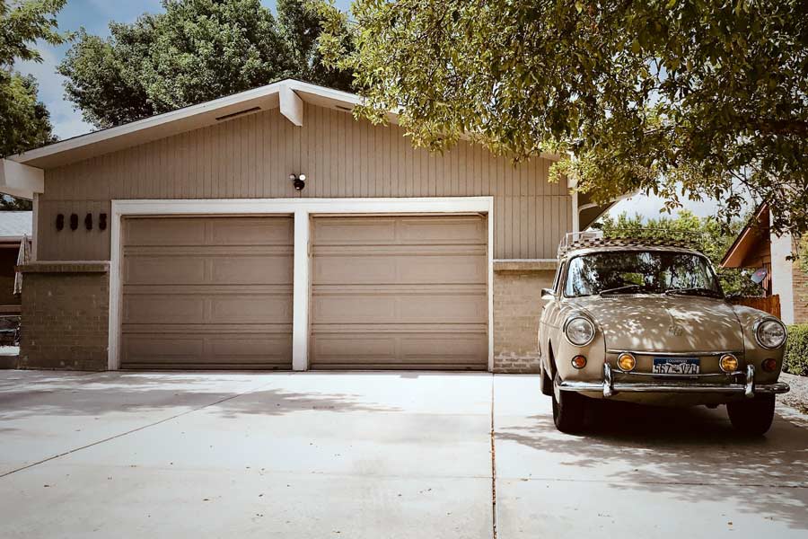 low-mileage vehicle parked in a driveway
