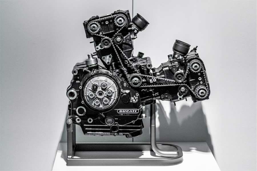 engine on display
